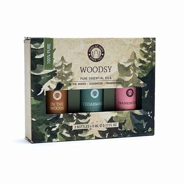 Set pentru Aromaterapie cu Uleiuri Esențiale Woodsy